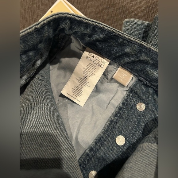 MICHAEL KORS Double Button Sailor Flared Jeans Blue Womens Petite 12P NWT - Picture 9 of 9